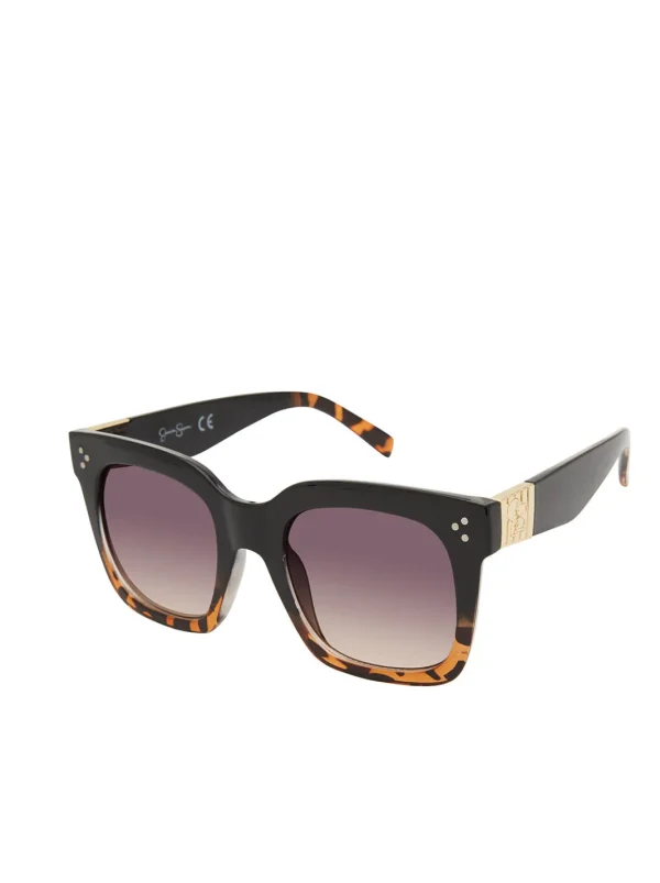 Stand-Out Cat-Eye Sunglasses In Black & Tortoise<Jessica Simpson Cheap