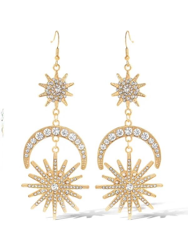 Sun Moon And Star Drop Earrings<Jessica Simpson Best Sale