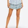 Two Tier Ruffle Skirt In White Multi<Jessica Simpson Clearance