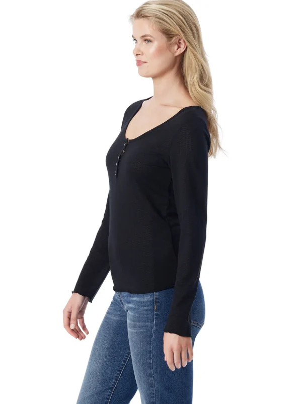 Tahani Henley Top In <Jessica Simpson Best