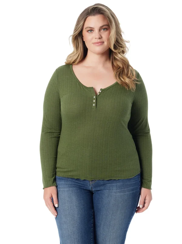 Tahani Henley Top In <Jessica Simpson Best Sale