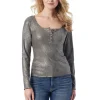 Tahani Henley Top In <Jessica Simpson Hot