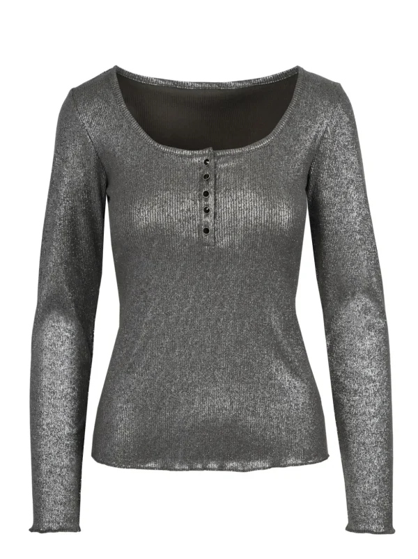 Tahani Henley Top In <Jessica Simpson Hot