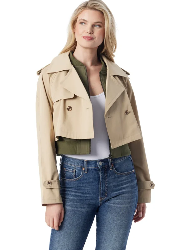 Trench Bomber Jacket In <Jessica Simpson Outlet