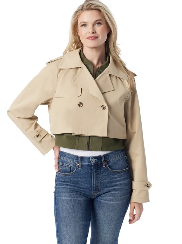 Trench Bomber Jacket In <Jessica Simpson Outlet