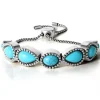 Turquoise Stone Slider Bracelet In <Jessica Simpson Store