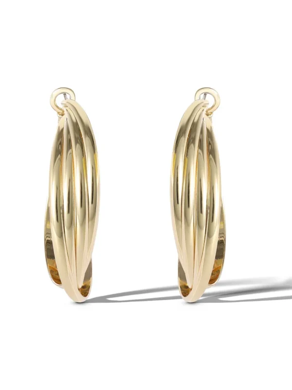 Twisted Layered Hoop Earrings In <Jessica Simpson Cheap