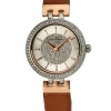 Two Tone Rose Pave Crystal Watch<Jessica Simpson New