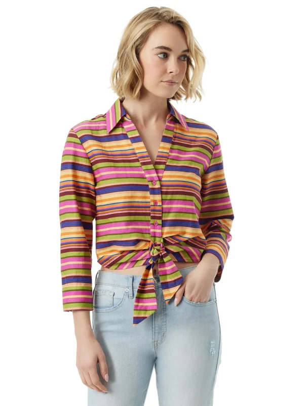 Wisteria Tie Front Top In <Jessica Simpson Best Sale